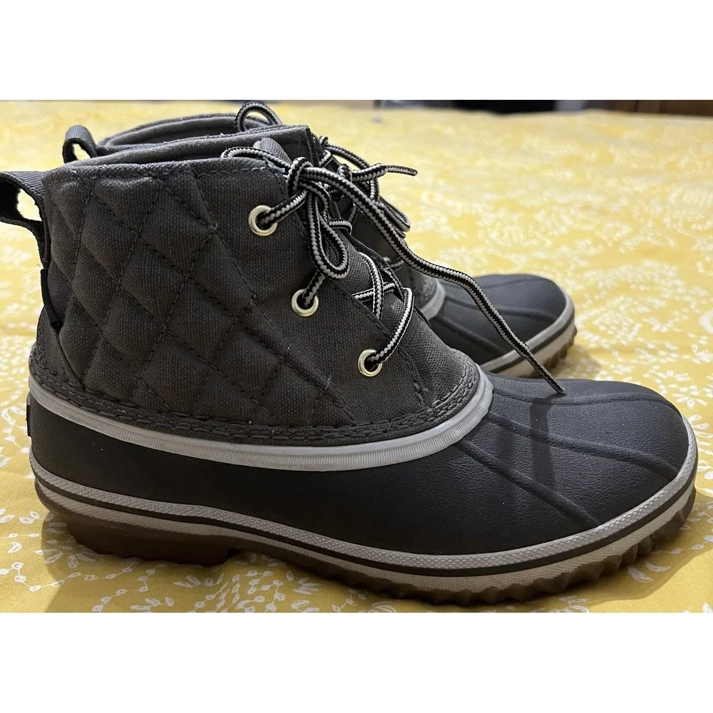 Eddie Bauer Hunt Pack Mid Duck Rain Boots Rubber Weatheredge Womens Size 6